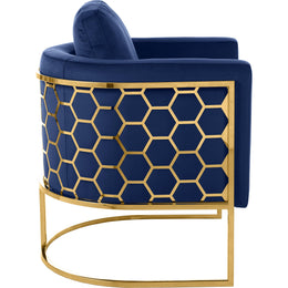 Meridian Casa Navy Velvet Chair