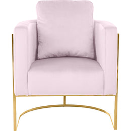 Meridian Casa Pink Velvet Chair