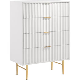 Meridian Modernist White Gloss Chest