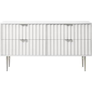 Meridian Modernist White Gloss Dresser