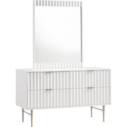 Meridian Modernist White Gloss Dresser
