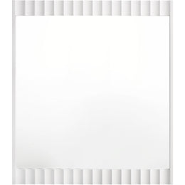 Meridian Modernist White Gloss Mirror