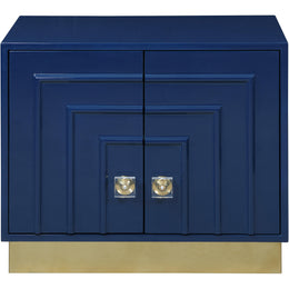 Meridian Cosmopolitan Navy Lacquer Side Table