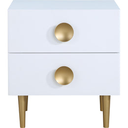 Meridian Zayne White Night Stand