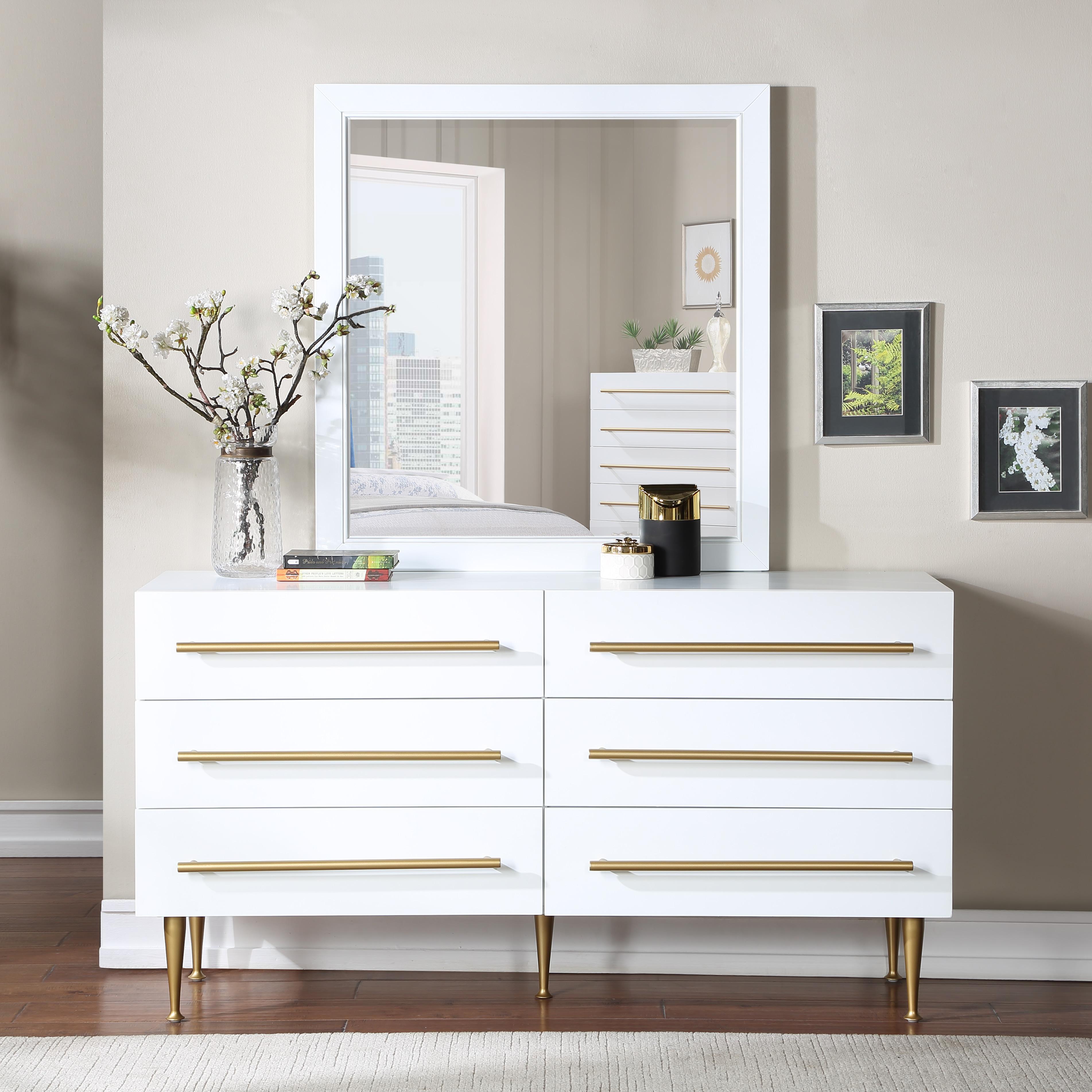 Meridian Marisol White Dresser
