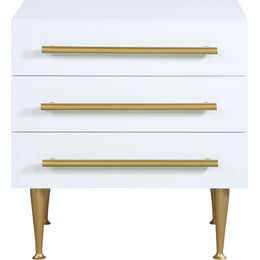 Meridian Marisol White Night Stand