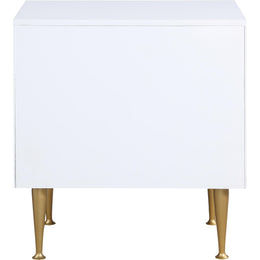 Meridian Marisol White Night Stand