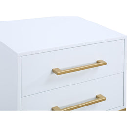 Meridian Maxine White Night Stand