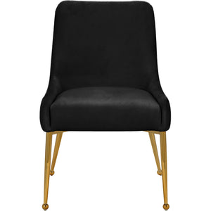 Meridian Ace Black Velvet Dining Chair