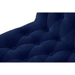 Meridian Curve Navy Velvet Dining Chair