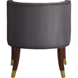 Meridian Perry Grey Velvet Dining Chair