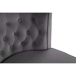 Meridian Perry Grey Velvet Dining Chair