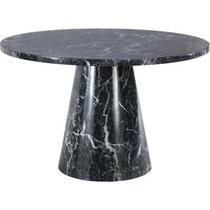 Meridian Omni Black Faux Marble Dining Table