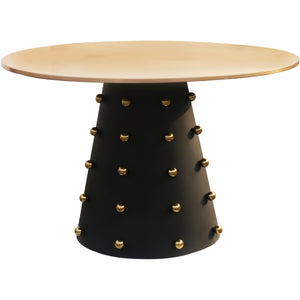 Meridian Raven Black / Gold Dining Table