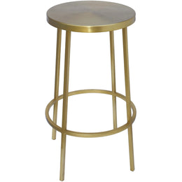 Meridian Tyson Gold Iron Counter Stool
