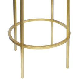 Meridian Tyson Gold Iron Counter Stool
