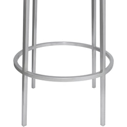 Meridian Tyson Silver Iron Counter Stool