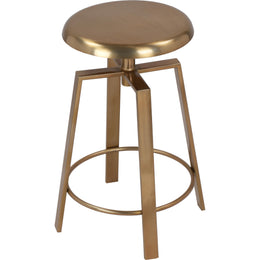 Meridian Lang Gold Iron Counter/Bar Stool