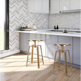 Meridian Lang Gold Iron Counter/Bar Stool