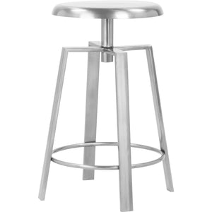 Meridian Lang Silver Iron Counter/Bar Stool
