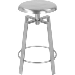 Meridian Lang Silver Iron Counter/Bar Stool
