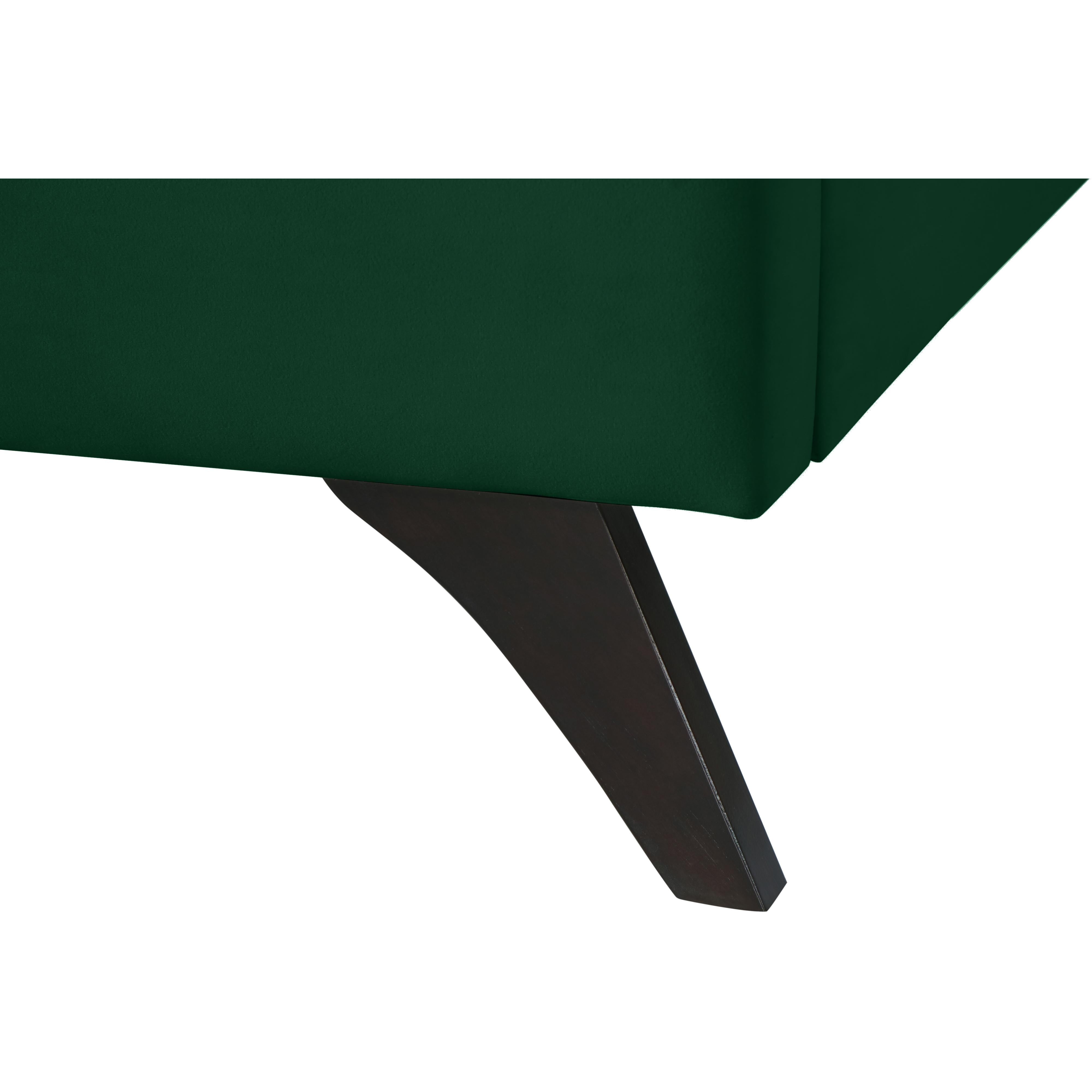 Meridian Elly Green Velvet King Bed