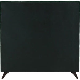 Meridian Elly Green Velvet Queen Bed