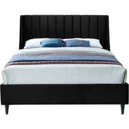 Meridian Eva Black Velvet King Bed