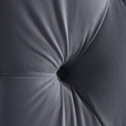 Meridian Fritz Grey Velvet Full Bed