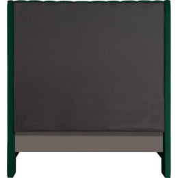 Meridian Fritz Green Velvet King Bed