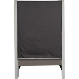 Meridian Fritz Cream Velvet Twin Bed