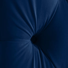 Meridian Fritz Navy Velvet Twin Bed