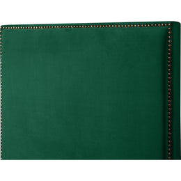 Meridian Harlie Green Velvet Full Bed