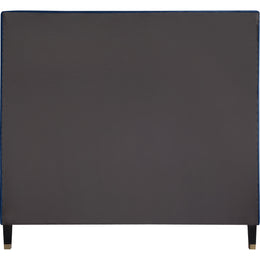 Meridian Harlie Navy Velvet Queen Bed