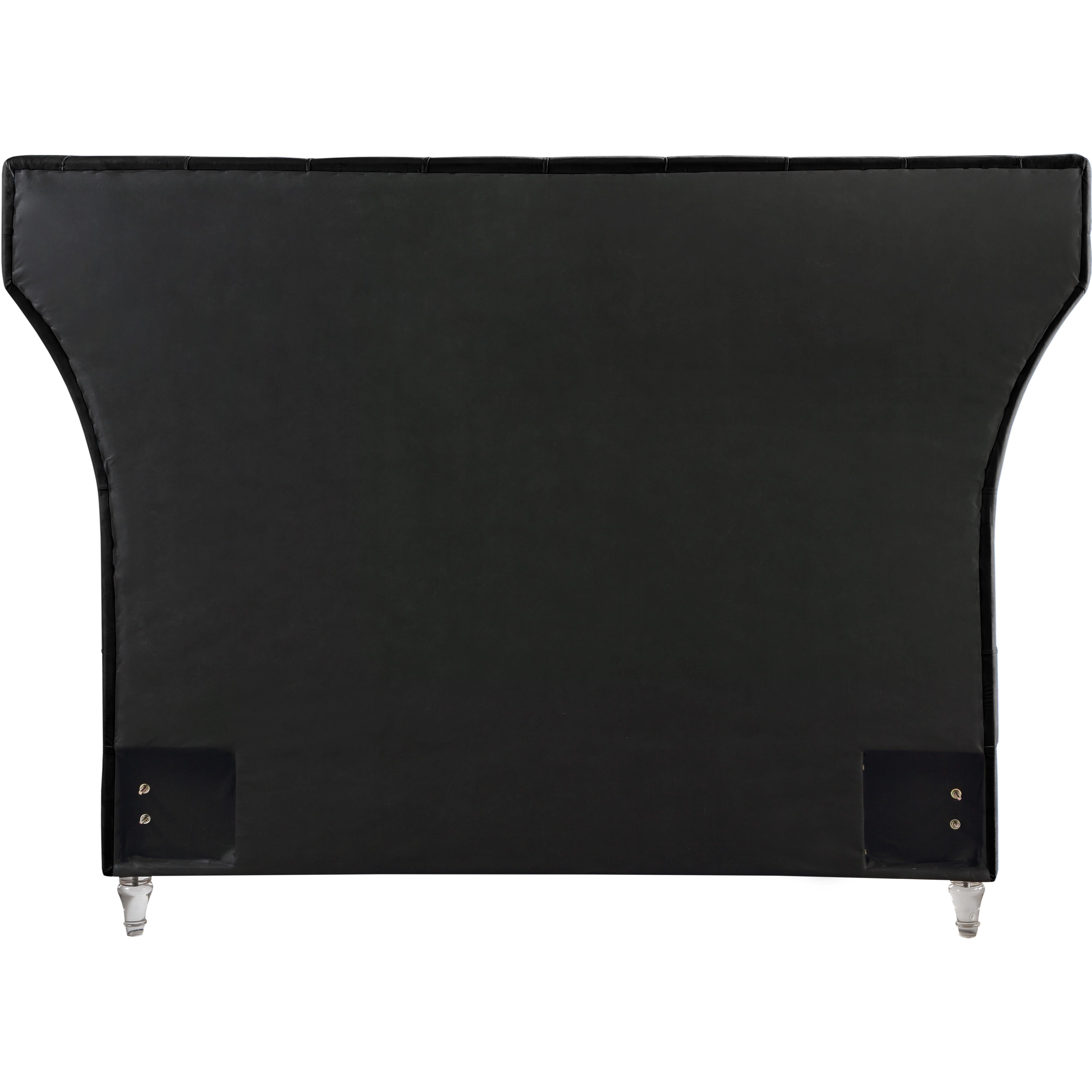 Meridian Kira Black Velvet King Bed