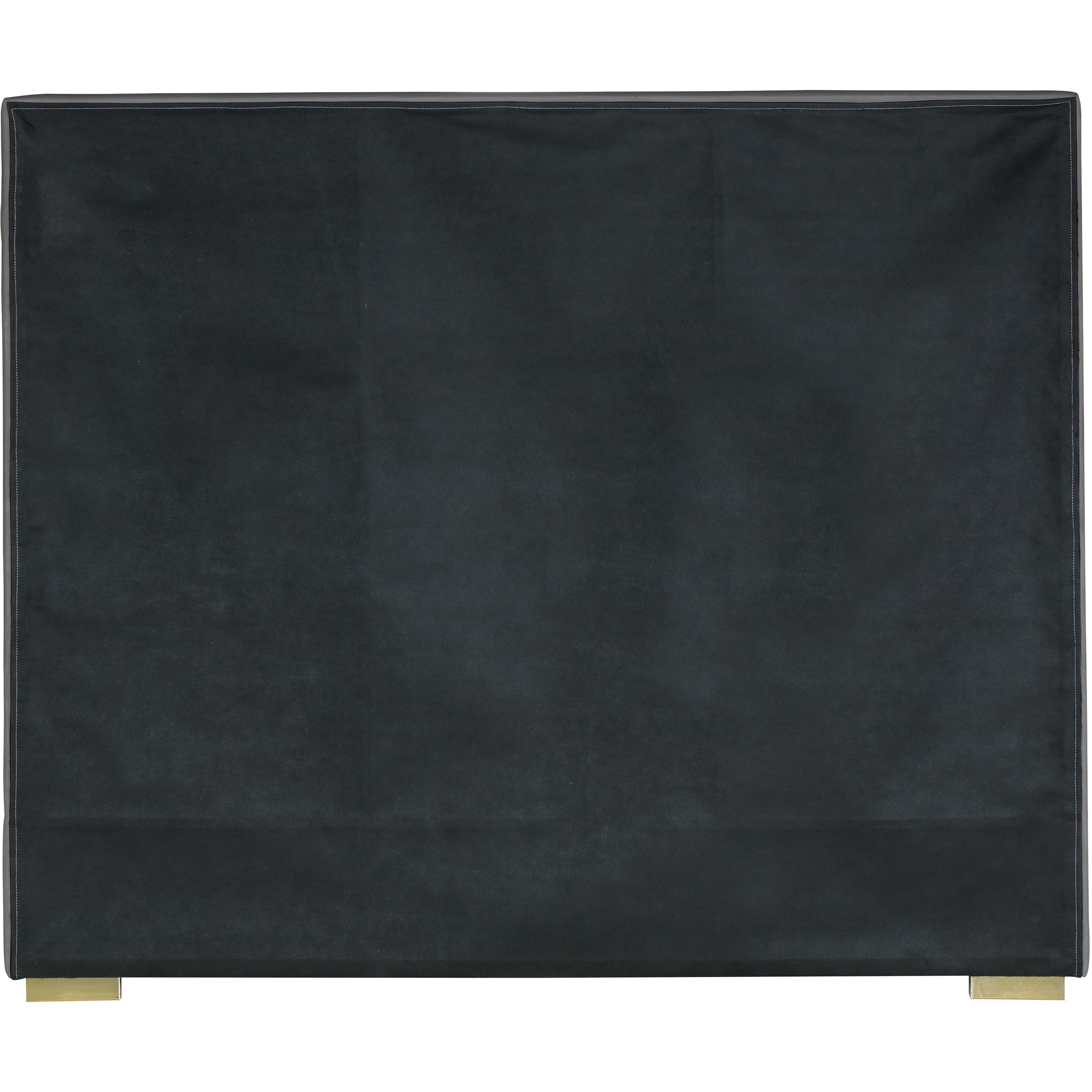 Meridian Nora Grey Velvet Queen Bed