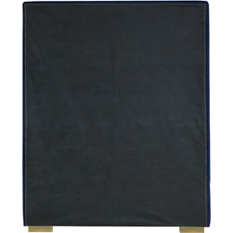Meridian Nora Navy Velvet Twin Bed