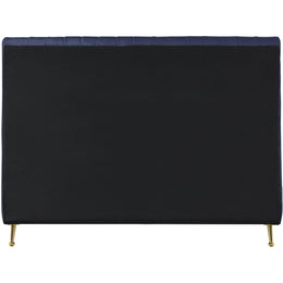 Meridian Zara Navy Velvet Full Bed (3 Boxes)