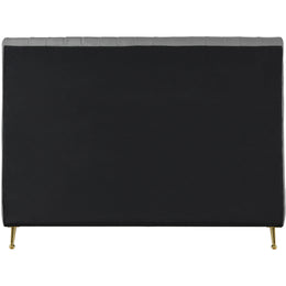 Meridian Zara Grey Velvet King Bed (3 Boxes)