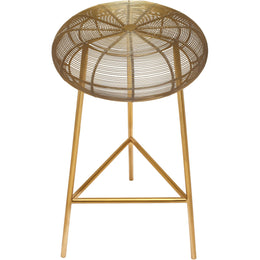 Meridian Tuscany Gold Metal Counter Stool