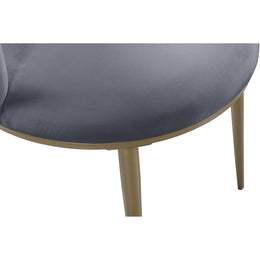 Meridian Skylar Grey Velvet Dining Chair