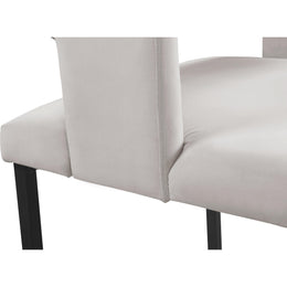 Meridian Caleb Cream Velvet Dining Chair