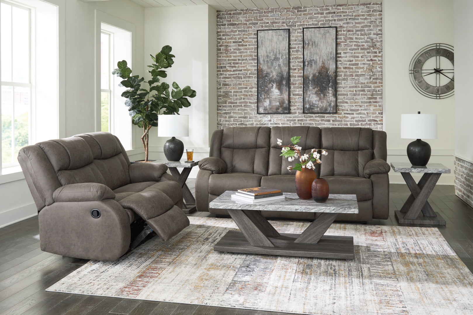 First Base Sofa, Loveseat and Recliner