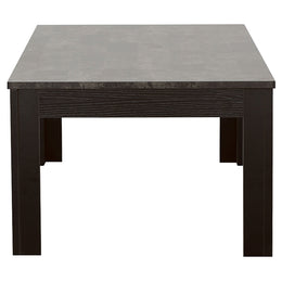 Rhodes Faux Marble Top Coffee Table Set Brown