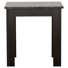 Rhodes Faux Marble Top Coffee Table Set Brown