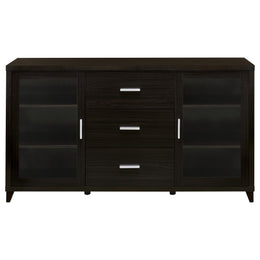 Lewes 2-door Engineered Wood 60-inch TV Stand Cappuccino