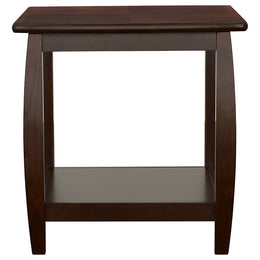 Dixon Rectangular Wood Coffee Table Set Espresso