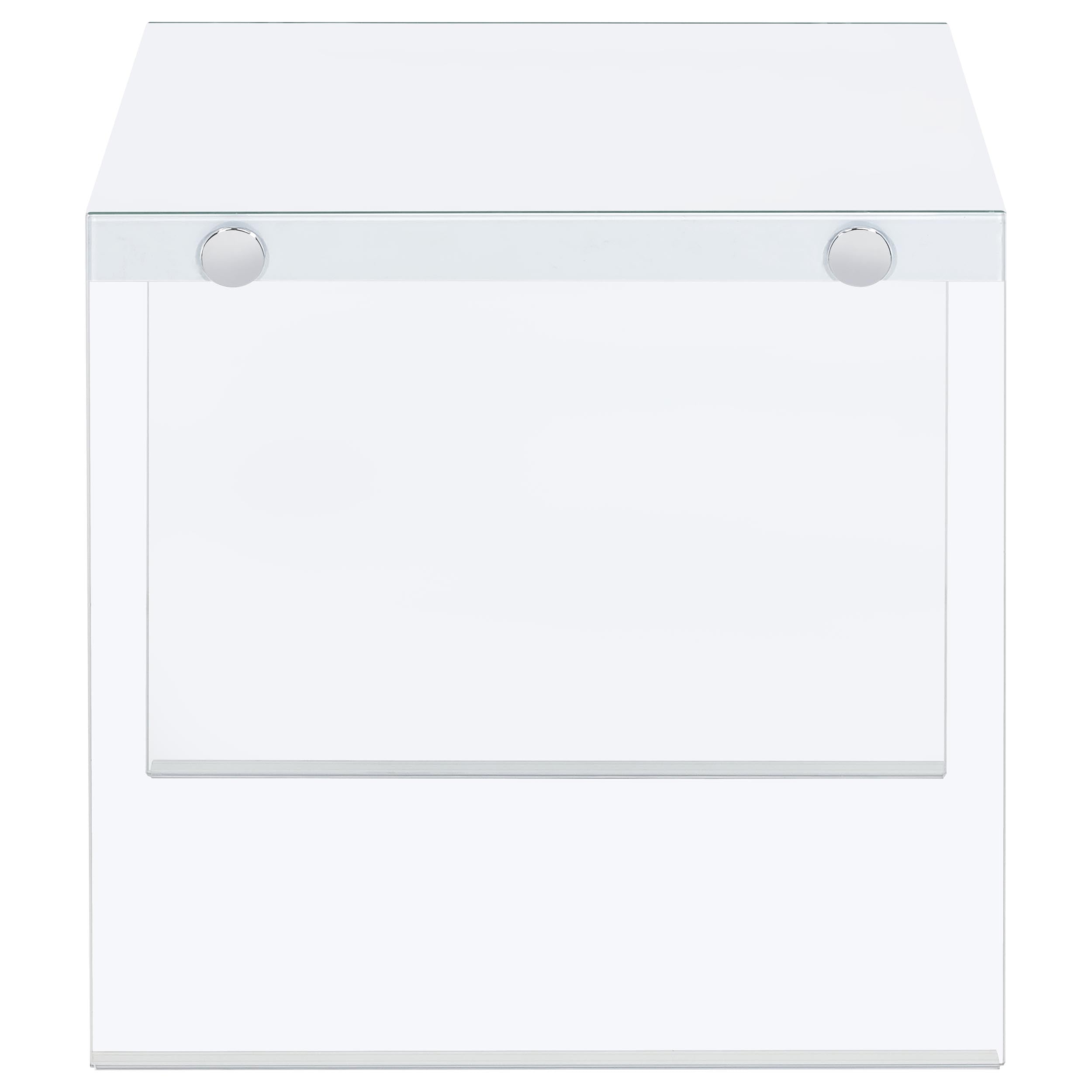 Opal Coffee and End Table Set White High Gloss