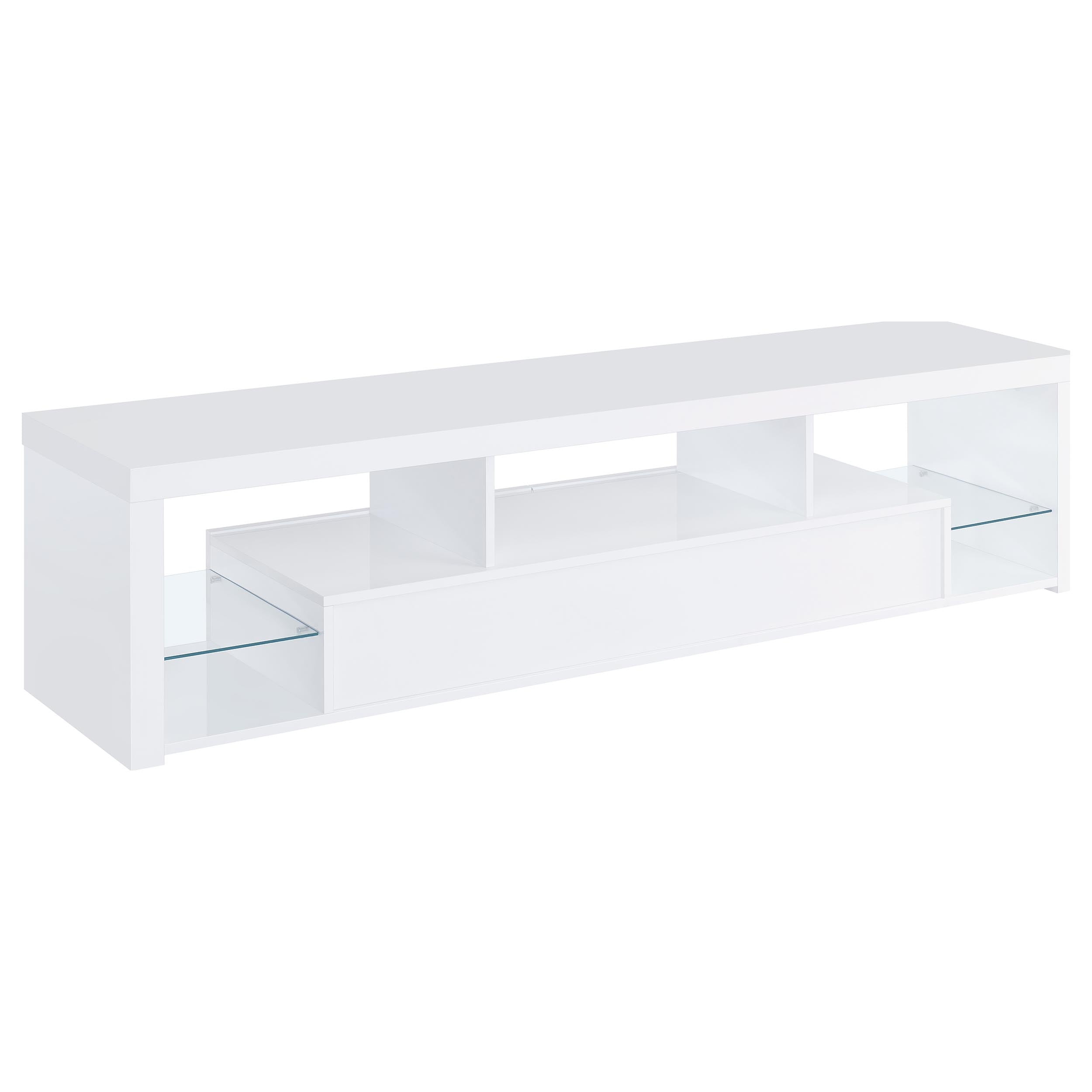 Jude 71-inch TV Entertainment Center White High Gloss