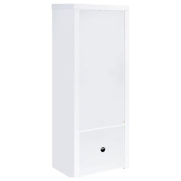 Jude 3-shelf Engineered Wood Media Tower High Gloss White